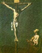st. lucas before christ crucified Francisco de Zurbaran